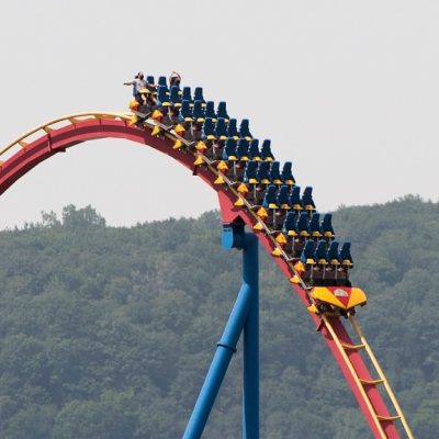 The Goliath roller coaster
